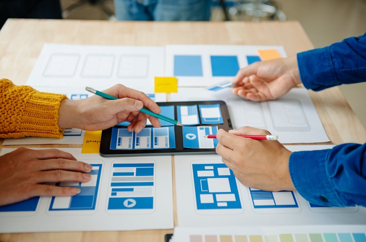 multi step form interface